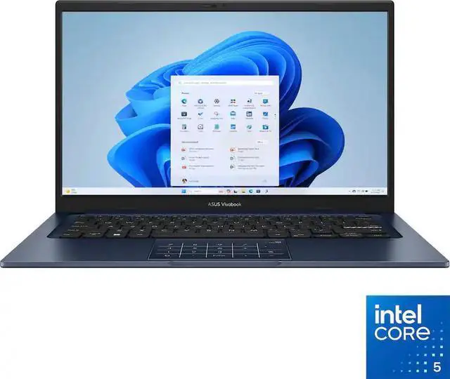 Alt view image 4 of 5 - ASUS - Vivobook 14 14" FHD Laptop - Intel Core 5 120U with 8GB Memory - 256GB SSD - Quiet Blue