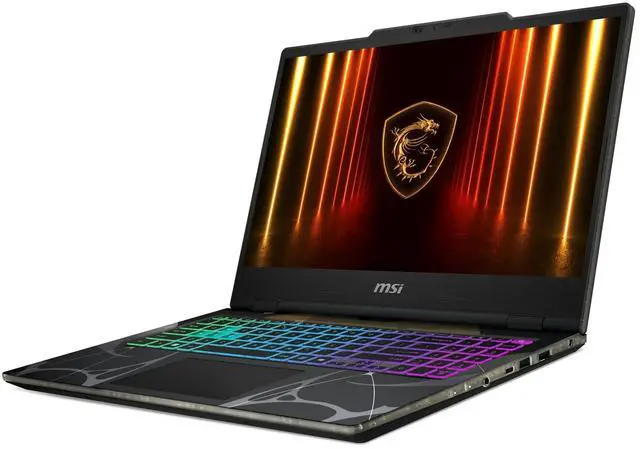 Alt view image 2 of 5 - MSI Cyborg 15.6 inch FHD 144Hz Gaming Laptop Intel Core 7 240H NVIDIA GeForce RTX 5060 - 16GB RAM 512GB SSD Black (2025)