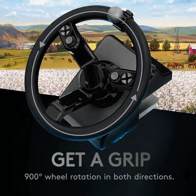 Alt view image 3 of 7 - Logitech G Farm Simulator Heavy Equipment Bundle (2nd Generation), Steering Wheel Controller for Farm Simulation 2025 (and Previous Versions), Wheel, Pedals, Vehicle Side Panel Control Deck for PC