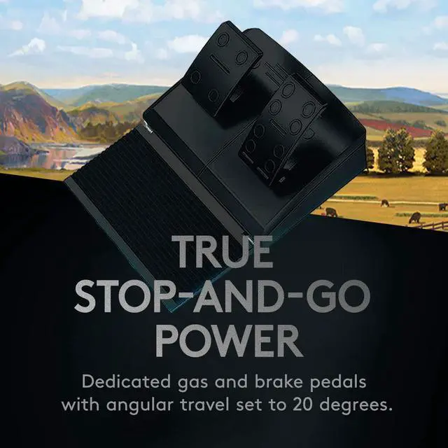 Alt view image 6 of 7 - Logitech G Farm Simulator Heavy Equipment Bundle (2nd Generation), Steering Wheel Controller for Farm Simulation 2025 (and Previous Versions), Wheel, Pedals, Vehicle Side Panel Control Deck for PC