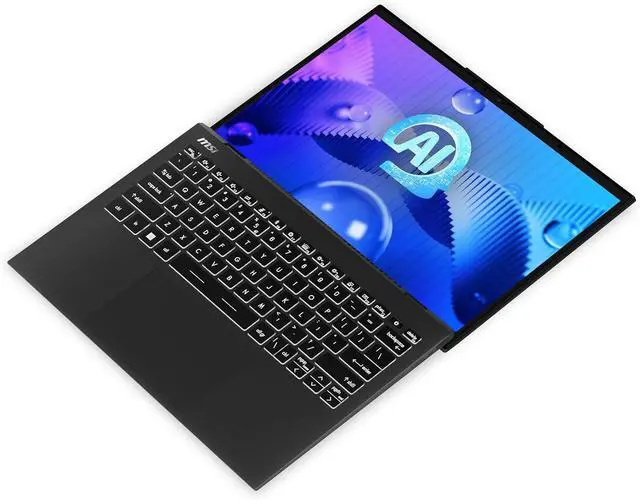 Alt view image 5 of 6 - MSI Prestige 13 AI Evo Laptop: Intel Ultra 7-155H, 13.3" UHD+ OLED Display, 16GB DDR5, 1TB NVMe SSD, HDMI, MicroSD Card Reader, Win 11 Pro: Stellar Gray A1MG-029US