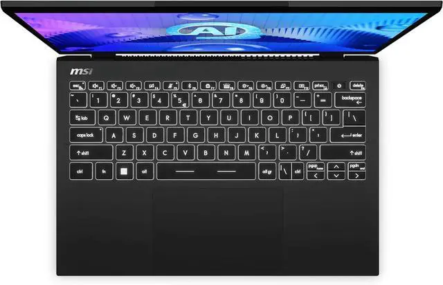 Alt view image 4 of 6 - MSI Prestige 13 AI Evo Laptop: Intel Ultra 7-155H, 13.3" UHD+ OLED Display, 16GB DDR5, 1TB NVMe SSD, HDMI, MicroSD Card Reader, Win 11 Pro: Stellar Gray A1MG-029US