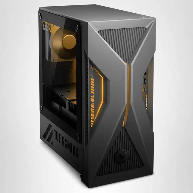 Main image of ASUS TUF T500 (2025) Gaming Desktop PC, Intel® Core i5-13420H Processor, NVIDIA® GeForce RTX 3050, 512GB M.2 NVMe PCIe® 4 SSD, 16GB DDR5 RAM, Windows 11 Pro, T500MV-DS553