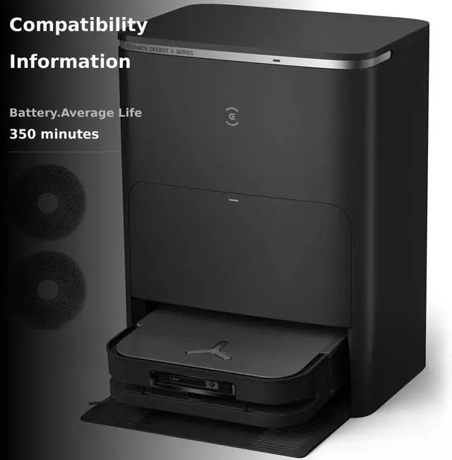 Alt view image 5 of 6 - ECOVACS Robot Vacuum Cleaner DEEBOT X5 PRO Omni with All-in-one Station, 12.800Pa, ZeroTangle, TruEdge Adaptive Edge Mopping, 150 Hot Water Mop Washing, AINA 2.0 Intelligent Navigation