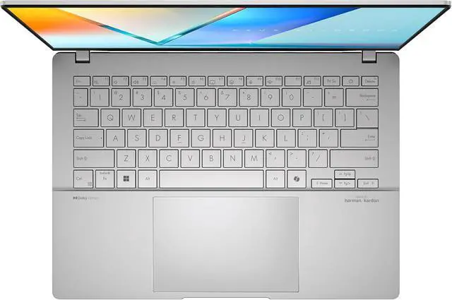Alt view image 2 of 4 - ASUS Vivobook S 14 OLED Slim Laptop, AMD Ryzen AI 9 365(10 Cores), 24GB, 1TB SSD, Customizable RGB Keyboard, Cool Silver, M5406WA-AH94