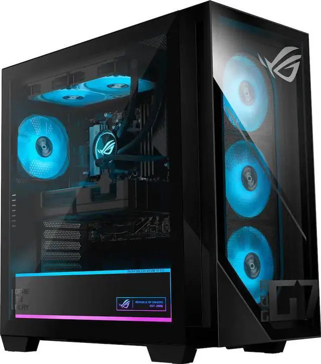 Alt view image 3 of 5 - ASUS - ROG GM700 Gaming Desktop - AMD Ryzen 7 8700F - 32GB Memory - NVIDIA GeForce RTX 5060Ti 16GB - 1TB SSD - Black