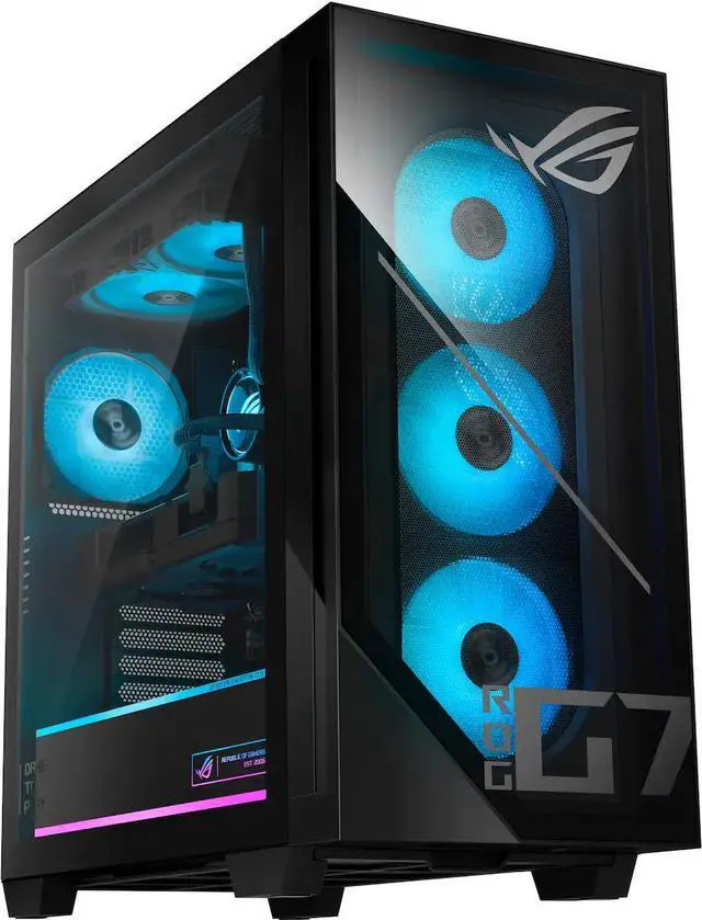 Alt view image 5 of 5 - ASUS - ROG GM700 Gaming Desktop - AMD Ryzen 7 8700F - 32GB Memory - NVIDIA GeForce RTX 5060Ti 16GB - 1TB SSD - Black