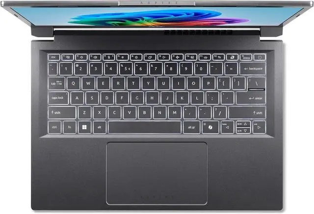 Alt view image 3 of 5 - Acer Aspire 14 AI Copilot+ PC | 14" WUXGA Display | Intel Core Ultra 7 Processor 256V | NPU: Up to 47 Tops - GPU: Up to 64 Tops | Intel ARC 140V | 16GB LPDDR5X | 1TB SSD | Wi-Fi 6E | A14-52M-72S0