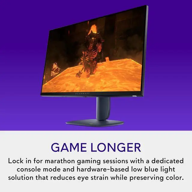 Alt view image 3 of 5 - Alienware 27 Gaming Monitor - AW2725DM - 27-inch QHD 180Hz 1ms Display, IPS, NVIDIA G-SYNC, AMD Freesync, VESA AdaptiveSync.