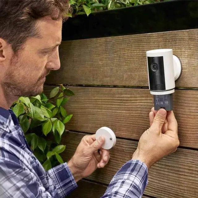 Alt view image 3 of 5 - Ring Outdoor Cam Plus 2-pack with Quick Release Battery Bundle