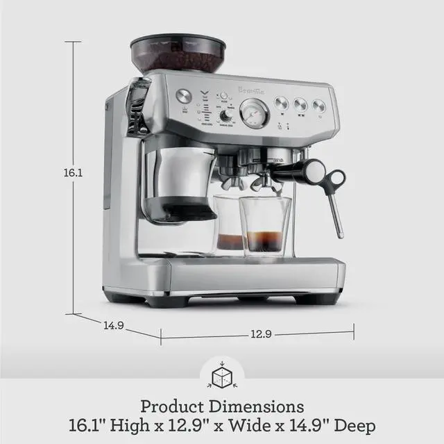 Alt view image 2 of 4 - Breville Barista Express Impress BES876BST, Black Stainless Steel