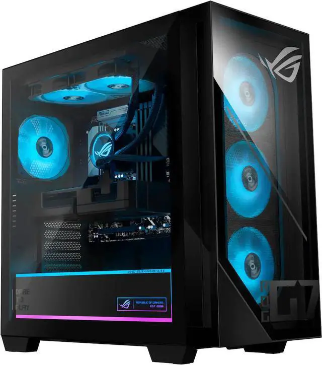 Alt view image 4 of 6 - ASUS - ROG G700 Gaming Desktop - Intel Core Ultra 7 265KF - 32GB Memory - NVIDIA GeForce RTX 5070 12GB - 2TB SSD - Black