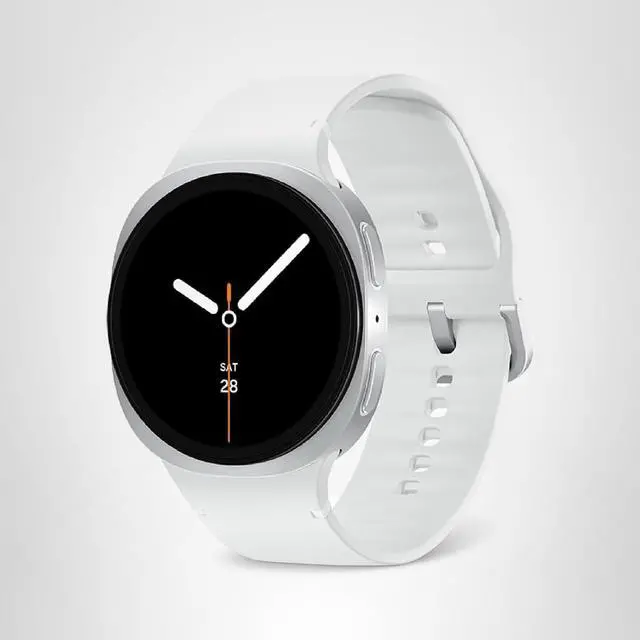 Main image of Samsung Galaxy Watch 8 (2025) 44mm Bluetooth Smartwatch, Cushion Design, Fitness Tracker, Sleep Coaching, Running Coach, Energy Score, Heart Rate Tracking, Silver