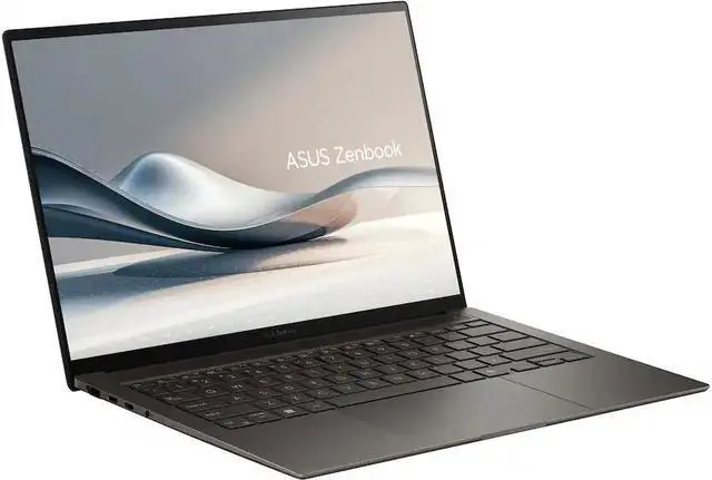 Main image of ASUS - Zenbook S 14 14" 3K OLED Touch Screen Laptop - Copilot+ PC - Intel Core Ultra 7 - 32GB RAM - 1TB SSD - Zumaia Gray