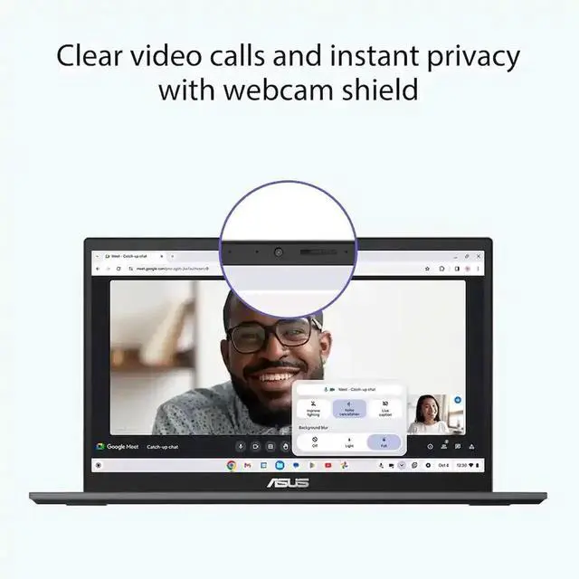 Alt view image 2 of 4 - ASUS - CX34 14" FHD Chromebook Plus Laptop with Google AI - Intel Core i5 - 8GB Memory - 128GB SSD - Rock Grey