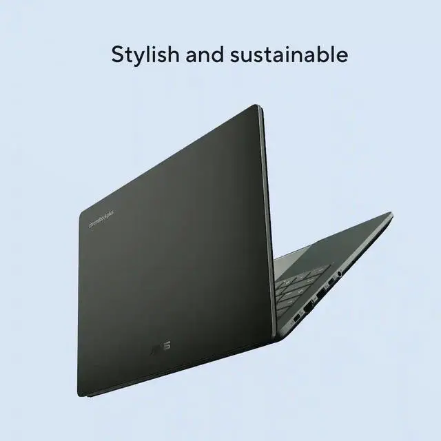Alt view image 5 of 7 - ASUS - CX14 14" FHD Chromebook Plus Laptop with Google AI - Intel Core 3 (2025) - 8GB Memory - 128GB Storage - Hunter Green
