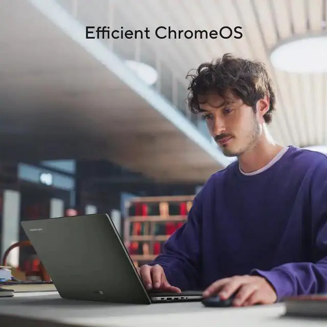 Alt view image 7 of 7 - ASUS - CX14 14" FHD Chromebook Plus Laptop with Google AI - Intel Core 3 (2025) - 8GB Memory - 128GB Storage - Hunter Green