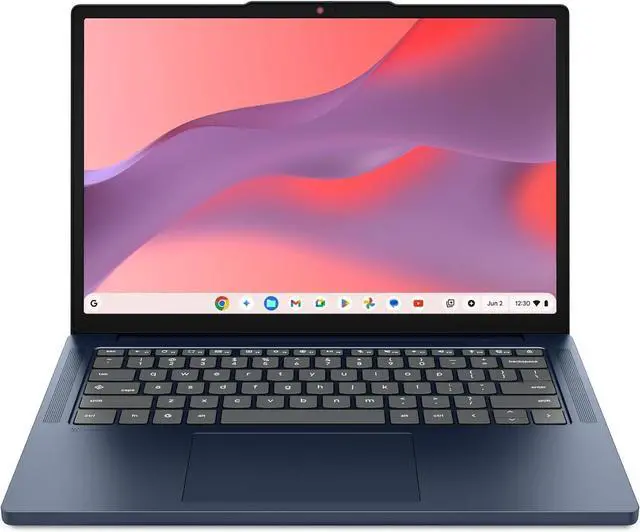 Main image of Lenovo Chromebook m 14" - Everyday Laptop - Google Gemini - MediaTek Kompanio 540 CPU - 14" WUXGA IPS Display - 8GB RAM - 64GB UFS Storage - Integrated Arm Mali-G57 MC2 GPU - Cosmic Blue