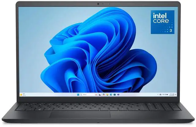 Main image of Dell DC15250 15.6" FHD 120Hz Laptop, Intel Core 3 100U, 8GB DDR5 RAM, 512GB SSD, Carbon Black