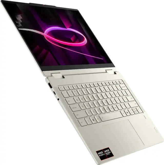 Alt view image 2 of 6 - Lenovo - Yoga 7a 2-in-1 14" 2K OLED Touchscreen Laptop - AMD Ryzen AI 5 430 2026- 16GB Memory - 512GB SSD - Copilot+ PC - Seashell