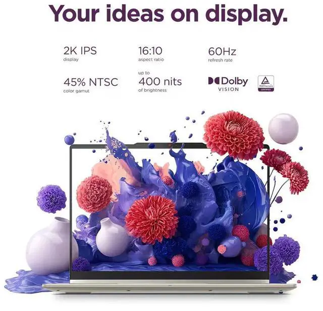 Alt view image 2 of 5 - Lenovo - Yoga 7a 2-in-1 16" 2K LCD Touchscreen Laptop - AMD Ryzen AI 5 430 2026 - 16GB Memory - 512GB SSD - Copilot+ PC - Seashell