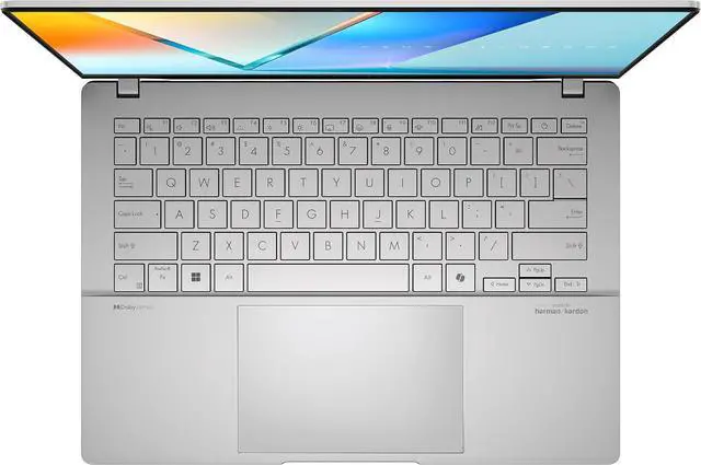 Alt view image 2 of 5 - ASUS Vivobook S 14 OLED Slim Laptop, AMD Ryzen AI 9 365(10 Cores), 24GB, 1TB SSD, Customizable RGB Keyboard, Cool Silver, M5406WA-AH94