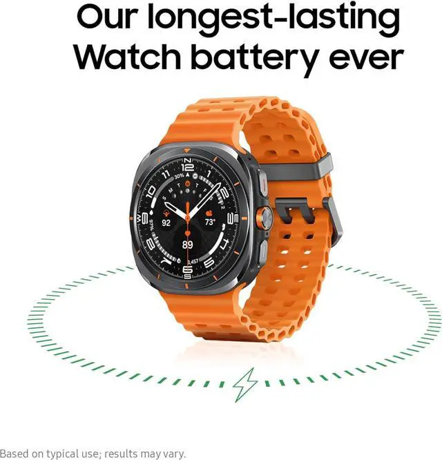 Alt view image 2 of 2 - Samsung Galaxy Watch Ultra (2025) 47mm LTE Smartwatch, Titanium Casing, Advanced Sleep Coaching, Running Coach, Energy Score, Heart Rate Tracking, GPS, Titanium Gray