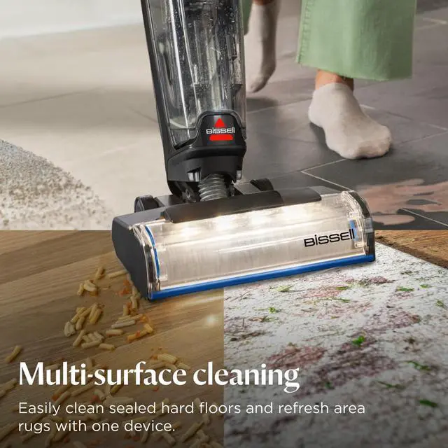 Alt view image 4 of 5 - Bissell CrossWave OmniFind Cordless Wet Dry Vacuum Mop with FurFinder Headlights, All-in-One Floor Cleaner with Powerful Suction for Hard Floors and Rugs, 3967F