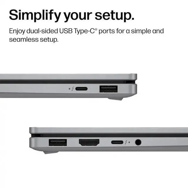 Alt view image 2 of 6 - HP - OmniBook X Flip 2-in-1 - 14" 2K OLED Touchscreen Laptop - Intel Core Ultra 7 (2026) - 16GB Memory - 1TB SSD - Copilot+ - Meteor Silver