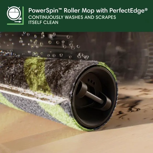 Alt view image 2 of 4 - iRobot Roomba 705X Robot Vacuum & Mop Combo, 175x More Suction, Extending Self-Cleaning Roller Mop, Multifunction Dock, 75 Day Self-Emptying, Hot Wash/Dry, AI Obstacle Avoidance, Ideal for Pet Hair