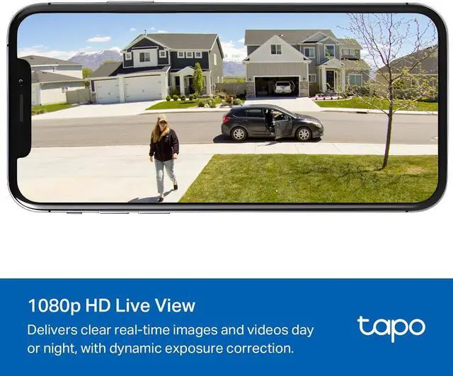 Alt view image 6 of 7 - Tapo SolarCam 1080p Outdoor Wireless Security Camera, Battery Power with Solar, Person Detection, Subscription-Free Local Storage/Optional Cloud, Works with Alexa & Google Assistant, C402 KIT(3-Pack)