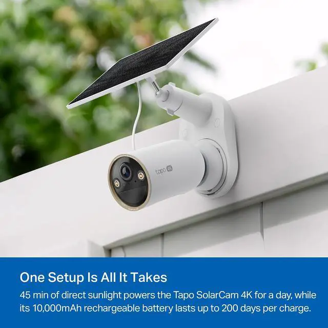 Alt view image 6 of 7 - Tapo MagCam 4K Outdoor Wireless Security Camera Battery Power with Solar Charging, Magnetic Mount, Person/Vehicle Detection, Subscription-Free Local or Optional Cloud, Works with Alexa, C460 KIT