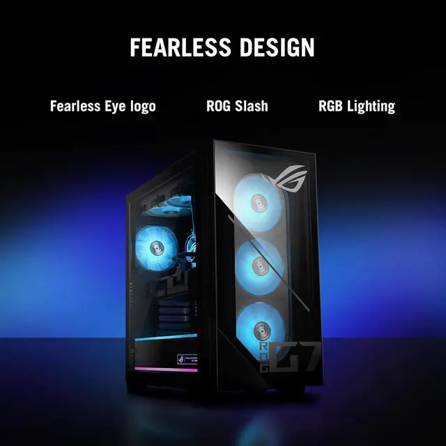 Alt view image 5 of 5 - ASUS ROG GM700 (2025) Gaming Desktop PC, AMD Ryzen 7 9800X3D Processor, AMD® Radeon RX 9070 XT Prime OC, 2TB M.2 NVMe PCIe® 4 SSD, 32GB DDR5 RAM, Windows 11 Home, GM700TZ-MS777