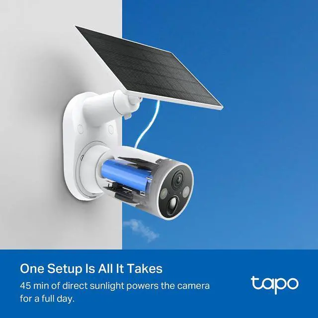 Alt view image 4 of 4 - Tapo MagCam 2K+ Outdoor Wireless Security Camera - Battery Power with Solar Charging, Magnetic Mount, Person/Vehicle Detection, Subscription-Free Local Storage or Optional Cloud, Works with Alexa