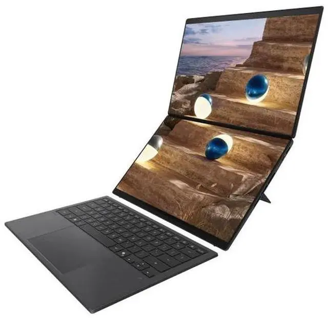 Alt view image 2 of 6 - ASUS Zenbook DUO 14" Dual Touchscreen Displays Copilot+ PC Laptop - Intel Core Ultra X9 388H - Dual 14 OLED 3K 144Hz Displays - 1TB SSD - Windows 11 Home