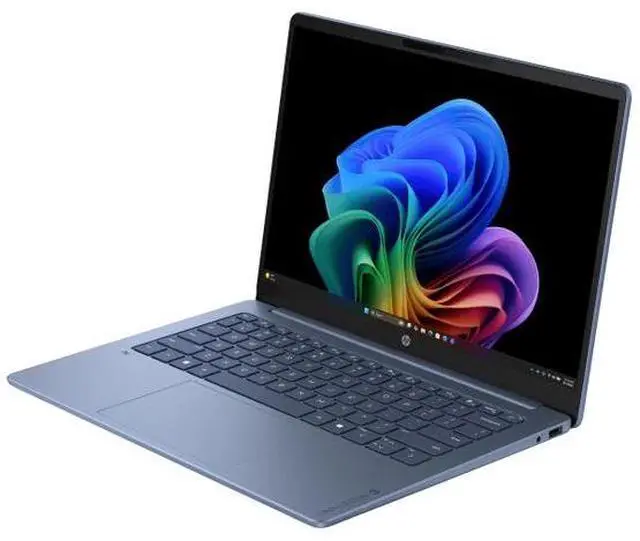 Alt view image 3 of 6 - HP OmniBook 3 14" Next Gen AI Laptop - Qualcomm Snapdragon X - Copilot+ PC - 2K OLED (1920 x 1200) - 16GB Memory - 512GB SSD - Windows 11 Home