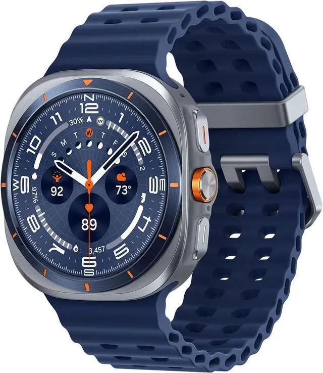 Main image of Samsung Galaxy Watch Ultra (2025) 47mm LTE Smartwatch, Titanium Casing, Advanced Sleep Coaching, Running Coach, Energy Score, Heart Rate Tracking, GPS, Titanium Blue