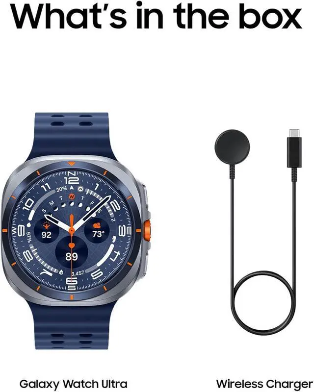 Alt view image 4 of 5 - Samsung Galaxy Watch Ultra (2025) 47mm LTE Smartwatch, Titanium Casing, Advanced Sleep Coaching, Running Coach, Energy Score, Heart Rate Tracking, GPS, Titanium Blue