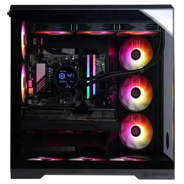 Alt view image 2 of 6 - CyberPowerPC Gamer Supreme Gaming Desktop - AMD Ryzen 7 9800X3D - Radeon RX 9070 XT 16GB - Windows 11