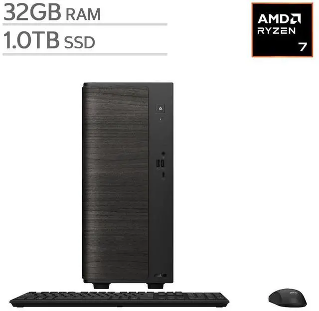 Main image of ASUS VM501 15L Mini Desktop Tower - AMD Ryzen 7 Processor - 32GB RAM - 1TB SSD - Windows 11 Home