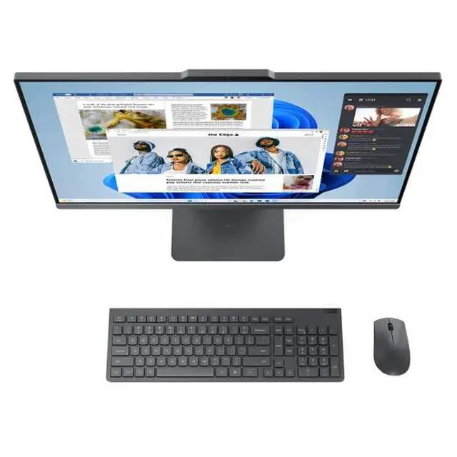 Alt view image 3 of 6 - Lenovo IdeaCentre 27" All-In-One Touchscreen Desktop AMD Ryzen AI 5 330 16GB DDR5 1TB SSD Windows 11 Home