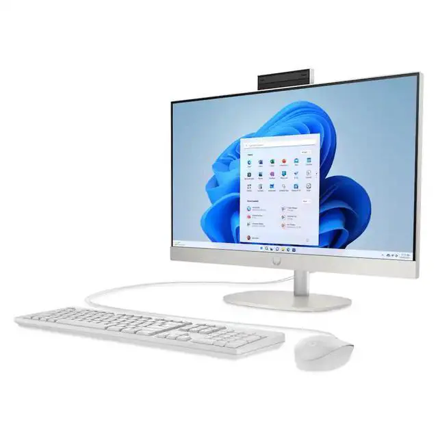 Alt view image 2 of 5 - HP - 23.8" Full HD Touch-Screen All-in-One - Intel Core i3 N300 - 8GB Memory - 512GB SSD - Shell White