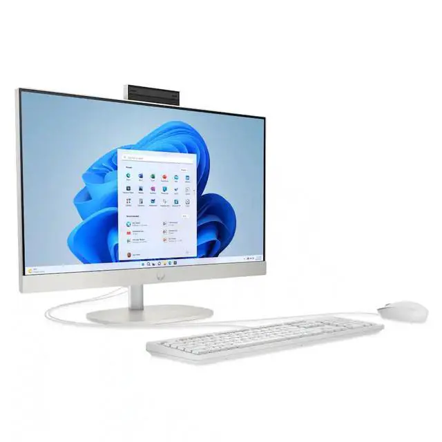 Alt view image 3 of 5 - HP - 23.8" Full HD Touch-Screen All-in-One - Intel Core i3 N300 - 8GB Memory - 512GB SSD - Shell White