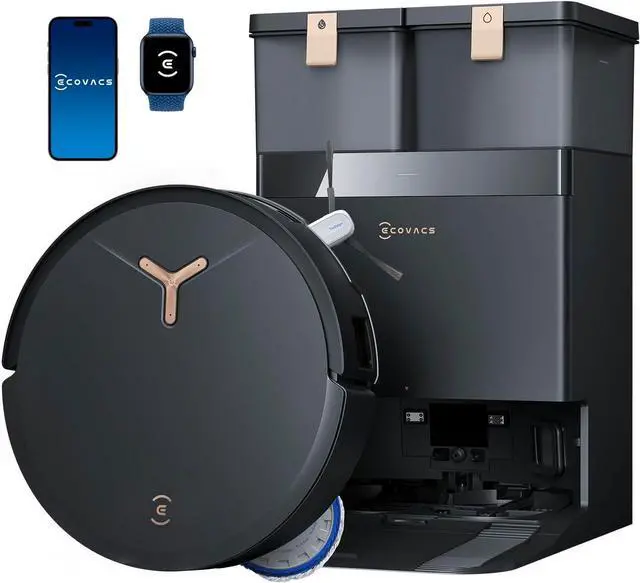 Main image of ECOVACS DEEBOT T50 MAX PRO Omni Robot Vacuum and Mop, 18,500Pa Suction, 18mm Auto-Lift, ZeroTangle &TruEdge 2.0, AIVI 3.0 Obstacle Avoidance, Auto Hot Water Mop Wash/Dry/Refill, Self-Emptying