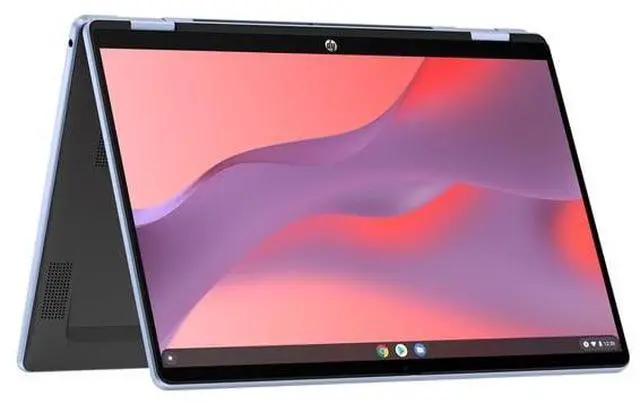 Alt view image 2 of 4 - HP Chromebook x360 14 Laptop PC 2K Chrome OS Intel N150 4GB 128GB UFS Sky Blue with Gemini