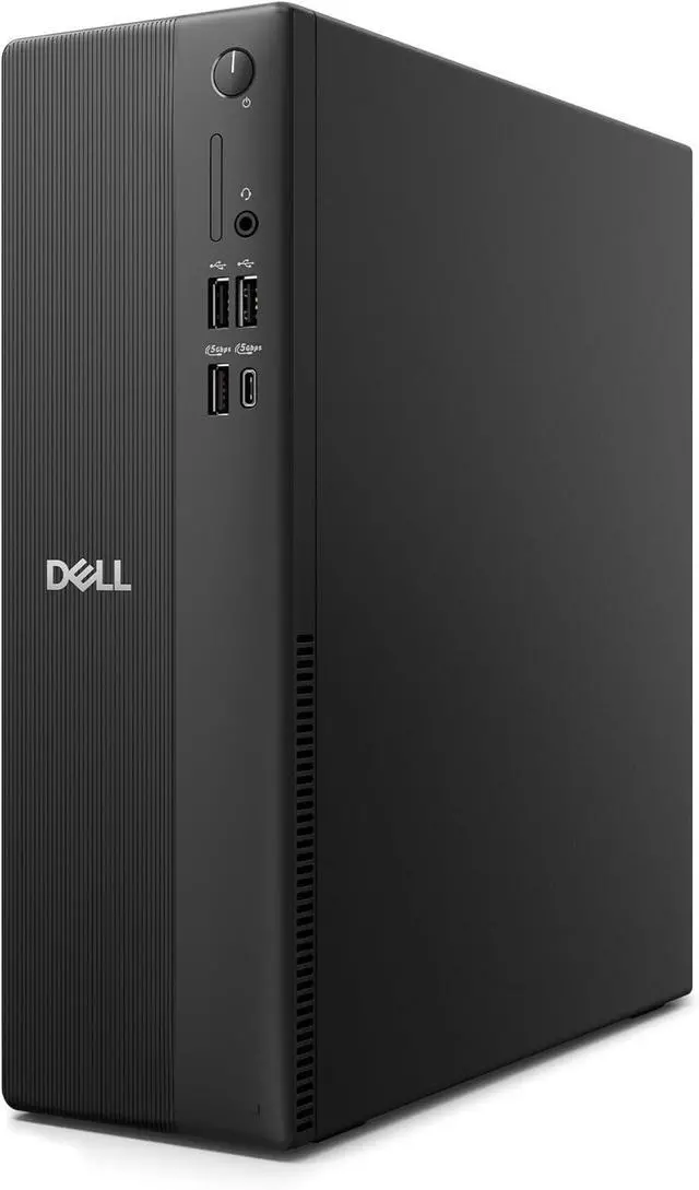 Main image of Dell Slim Desktop, AMD Ryzen 5 150, 16GB RAM, 512GB SSD, Windows 11 Home | AMD Radeon 660M, Wi-Fi 6, Bluetooth, Dell Wired Keyboard, McAfee+ Premium 30-day trial, Mail In Service 15-Month Warranty