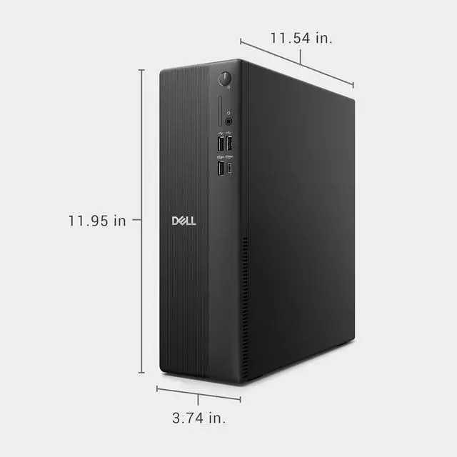Alt view image 2 of 5 - Dell Slim Desktop, AMD Ryzen 5 150, 16GB RAM, 512GB SSD, Windows 11 Home | AMD Radeon 660M, Wi-Fi 6, Bluetooth, Dell Wired Keyboard, McAfee+ Premium 30-day trial, Mail In Service 15-Month Warranty