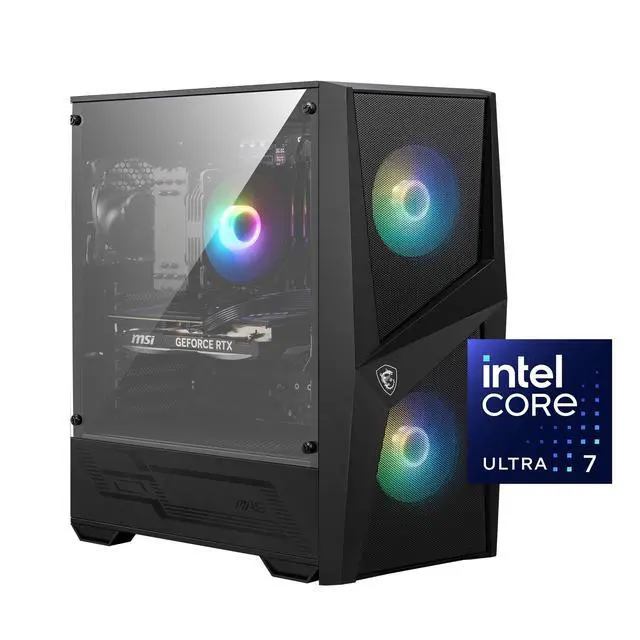 Alt view image 3 of 3 - MSI Codex R2 AI Gaming Desktop Intel Ultra 7 265F NVIDIA RTX 5070 12GB - 16GB DDR5 1 TB SSD Win 11 Black