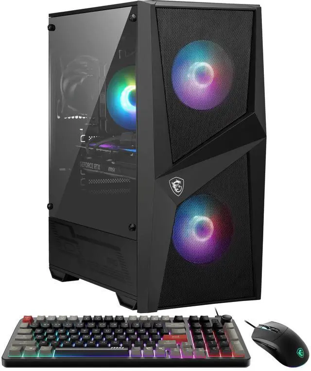 Main image of MSI Codex R2 AI Gaming Desktop Intel Ultra 7 265F NVIDIA RTX 5070 12GB - 16GB DDR5 1 TB SSD Win 11 Black