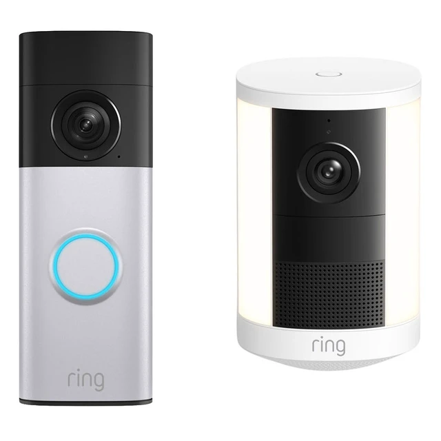 Alt view image 3 of 5 - Ring Battery Doorbell Plus (2nd Gen) + Spotlight Cam (2nd Gen)
